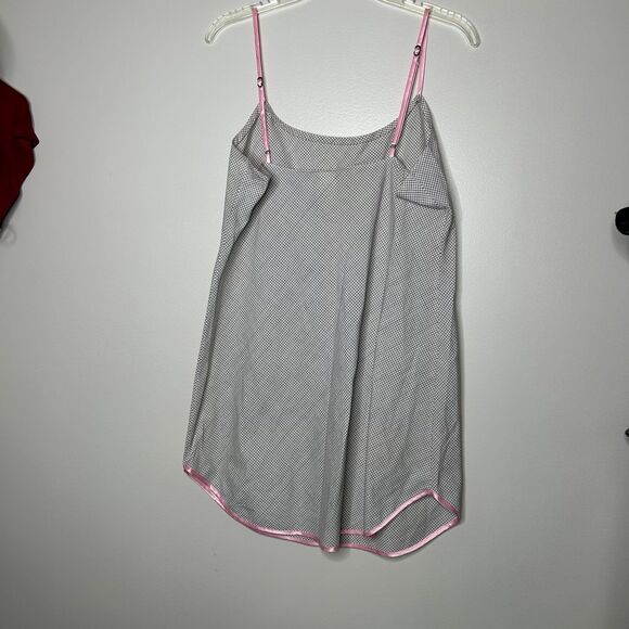 Vintage Josie Natori slip black white lingerie medium - Picture 7 of 7